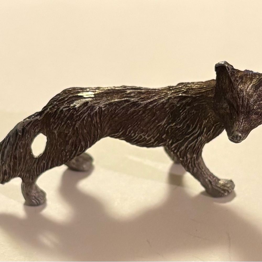 Vintage Spoontique Pewter Fox